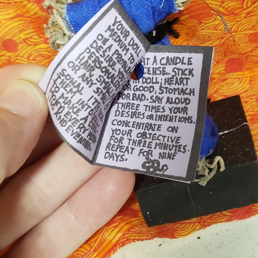 Spell Bound Voodoo Doll Hand Made In New Orleans $8 NWT